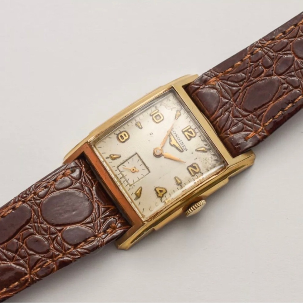 Vintage Longines Tank 1950s - 10k Gold Filled - Recently Serviced